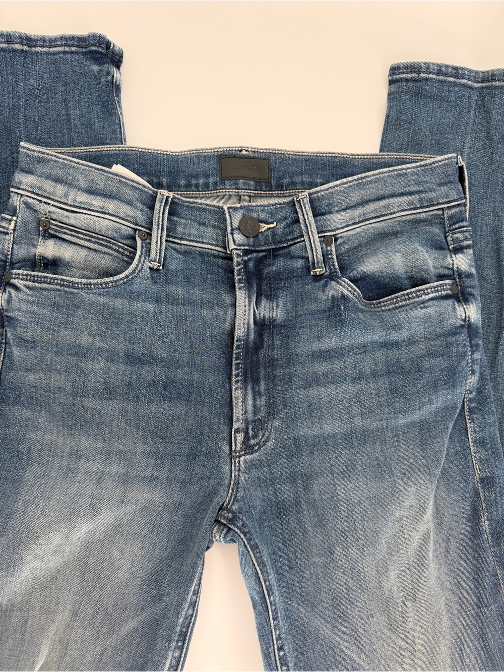 MOTHER The Mid Rise Dazzler Ankle Jeans We The Animals Blue Women's - Size 26 - Picture 4 of 12